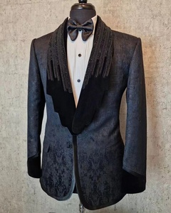 <span class=keywords><strong>Costume</strong></span> Noir <span class=keywords><strong>sur</strong></span> <span class=keywords><strong>Mesure</strong></span> pour Homme, Smoking de Luxe pour Marié de Cérémonie, Bal ou Garçon d'Honneur, <span class=keywords><strong>Costume</strong></span> d'Affaires Formel - Product Image 5