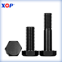 Vis à tête hexagonale à filetage complet en acier au carbone de qualité automobile 12.9, oxyde noir, GB5783 M4-M24, fixations pour châssis de moteur