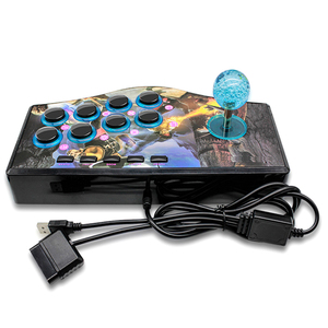 USB Retro Arcade Rocker điều khiển cổ điển tám hướng phím điều khiển được xây dựng trong Vibrator tương thích PS2/PS3/PC/Android thông minh TV - Product Image 6
