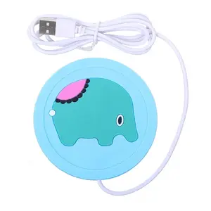 Mug Ấm Hơn Mat Phim Hoạt Hình Silicone USB Đồ Uống Ấm Pad Di Động Cà Phê Trà Đồ Uống Nóng Coaster Khay Pad Ấm Hơn Nhà Văn Phòng