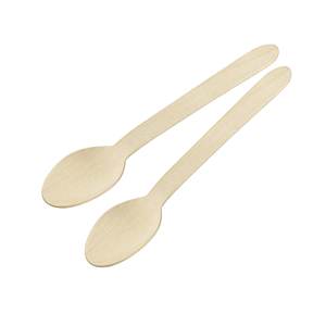 Cuillères en Bois FSC Biodégradables 30 Pièces Set Couverts Jetables pour Hôtels Couverts en Bambou Boîte en Plastique de 108 Pièces - Product Image 1