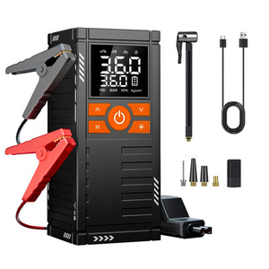 ปั๊มลมรถยนต์แบบพกพาพร้อมจอแสดงผลดิจิตอลอัจฉริยะ 80W 72V พร้อมจั๊มพ์สตาร์ท กระแสไฟสูงสุด 300A สำหรับใช้ในกรณีฉุกเฉิน - Product Image 4