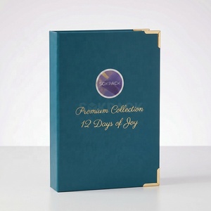 Caja de Regalo de Calendario de Adviento Ecológica Personalizada de 12 Días, Cierre Magnético, Empaque de Papel, Joyería, Belleza, Cuenta Regresiva para las Fiestas, Caja Rígida - Product Image 2