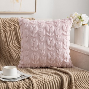 Mới Mềm Mại Và Ấm Cúng Trang Trí Mềm Mại Sang Trọng Giả Len Bông Tulip Mô Hình Sofa Ném Gối Trang Trí Trở Lại Đệm Với Core - Product Image 3