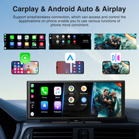 Écran de voiture intelligent de 10.25 pouces DVR haute définition Navigation GPS Android Auto Carplay Mirror Link Wifi MP5 Carplay Monitor USB