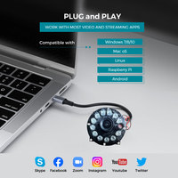 Caméra de vision nocturne USB 2MP Webcam 1080P 60fps commutateur jour et nuit COMS 850nm avec coupe IR noir et blanc et couleur