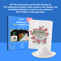 Hot Cold Peel Film Transfer DTF A3 + 13x19 A3 lembar A4 Film Transfer hewan peliharaan DTF untuk Printer DTF Epson L1800 L805