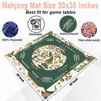 Tapis de Mahjong Haut de Gamme Imperméable Personnalisé Design Original Antidérapant Lavable Style Antique pour l'Europe et l'Amérique (Vente Transfrontalière)