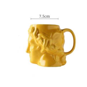 Sculpture romaine <span class=keywords><strong>espagnole</strong></span> Statue eau tasse à café en céramique vert foncé David Statue tasse à dessert - Product Image 4
