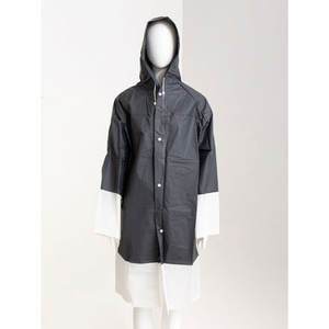 Cappotti da donna bicolore con bottoni a ticchettio accessorio moda per adulti - Product Image 1