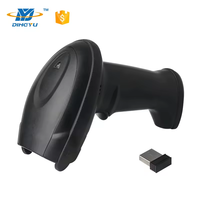 Escáner de código de barras inalámbrico Industrial de 2,4G y lector de código QR CMOS de alta velocidad para pantalla almacén biblioteca supermercado 1D 2D