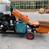 Pompe à structure secondaire diesel fiable de 40 kW, 8-12 m³/h, hauteur 30 m, pour le transport de matériaux sur chantier.