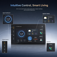 Interrupteur de scène KNX GVS CHTI-15.6, panneau tactile mural IPS, Wi-Fi, USB-C pour la domotique de toute la maison, hôtel, usage domestique