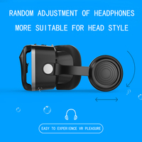 Lunettes VR 3D Immersives et Agréables à 360°, Casques VR Tout-en-Un Compacts, Lunettes de Réalité Virtuelle Sphériques Blue-Ray avec Casque Audio