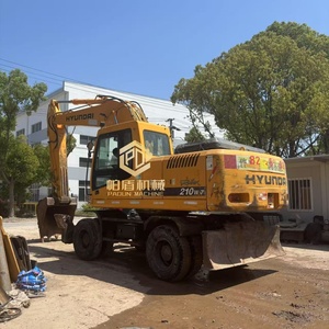 حفارة 210w-7 حفارة ذات عجلات هيونداي مستعملة حفارة كورية هيونداي حفار جديد في حالة جيدة للبيع - Product Image 1