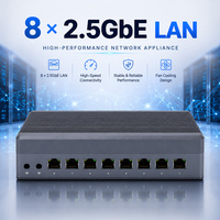 Mini PC Industrial Q30900GE Intel I3 I5 I7 con 8 Puertos LAN 2.5G, Plataforma de Computación en Red Empresarial, Sistema Multi-NIC Edge