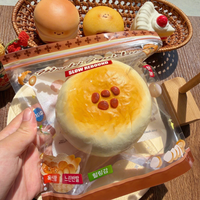 Jouet Squishy en PU à Rebond Lent Moozy Mochi Gâteau aux Haricots Rouges, Super Mignon au Toucher, pour Soulager le Stress