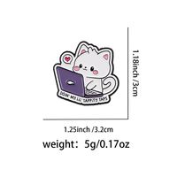 En gros : Épingles en métal à motifs de dessins animés, Épingles en émail à motifs d'animaux mignons et de citations, Broches créatives à lettres anglaises, Accessoires vestimentaires décoratifs