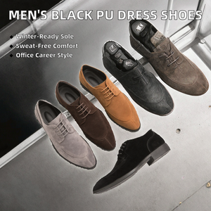 Mocasines de Hombre con Cordones, de Cuero PU Negro, Punta en Pico, para Oficina y Trabajo, Diseño Italiano Personalizado, Precio de Fábrica al por Mayor - Product Image 2
