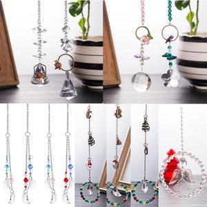 Kristaller topu prizmalar Suncatcher pencere gökkuşağı makinesi kelebek asılı süsleme - Product Image 4