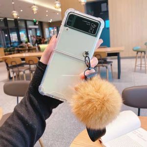 Nouvelle coque de protection transparente antichoc fine avec dragonne à pompon pour Samsung <span class=keywords><strong>Z</strong></span> <span class=keywords><strong>Flip</strong></span> 7 6 5 <span class=keywords><strong>4</strong></span> 3 - Product Image 3