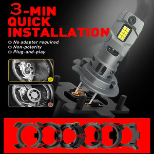 Système d'éclairage automatique H7 ampoule de phare LED 50W 6500K blanc Canbus gratuit Plug and Play ampoule de phare H7 - Product Image 2