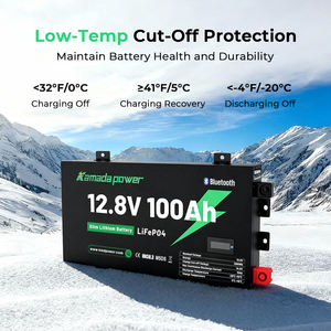 Batterie LiFePO4 Kamada 12,8 V Slimline 100 Ah 200 Ah |   Batterie à décharge profonde pour camping-car 4x4, durée de vie de plus de 6000 cycles, courant de décharge maximal de 150 A - Product Image 5