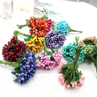 Karangan Bunga Berry untuk Pernikahan/Hari Ibu/Natal, Hiasan Bunga Buatan Tangan dengan Rumbai Bintang, Tahan Lama, Alami, DIY