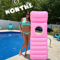 Nouveau matelas gonflable en PVC floqué pour la maternité, tapis de yoga gonflable pour femmes enceintes, matelas flottant pour femmes enceintes