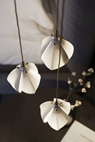 Lustre en céramique artistique, suspension de luxe en porcelaine à motif floral pour villa haut de gamme, salon, escalier, éclairage design