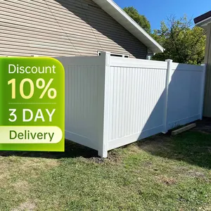 Longjie 6'x8'PVC recinzione in vinile di alta qualità privacy recinzione disponibile su misura scherma da giardino