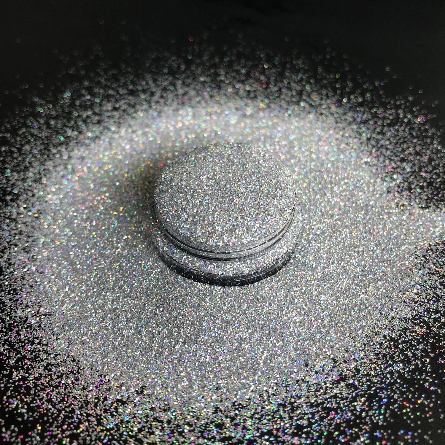 Wholesale PET polyester glitter holographic glitter powder for eyes, face and Christmas