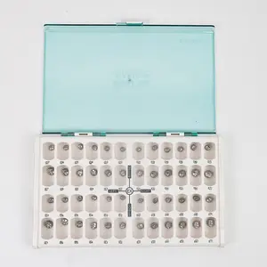 48pcs <span class=keywords><strong>couronne</strong></span> dentaire en acier inoxydable <span class=keywords><strong>couronne</strong></span> dentaire <span class=keywords><strong>molaire</strong></span> primaire pour enfants - Product Image 1