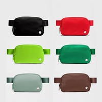 Custom Logo Zipper Waterproof Nylon Sports Running Side Belt Hip Leg Messenger Bum Belt Sling Chest Crossbody Unisex Fanny Pack