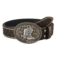 Nouvelle ceinture pour homme, style américain, sans trace, tendance, personnalisée, haut de gamme, durable, avec boucle en alliage rétro, motif uni, longueur réglable