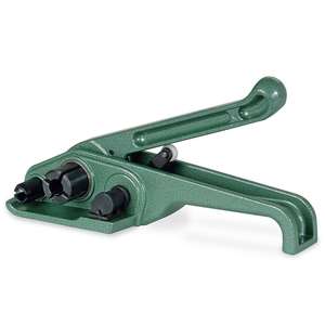 Umreifungs-Komplett-Set Mit Spenderbox + 1 Rolle Polyesterband 200 m Lang, 16 mm Breit + Bandspanner + 80 Metall-Verschlussklamm - Product Image 4