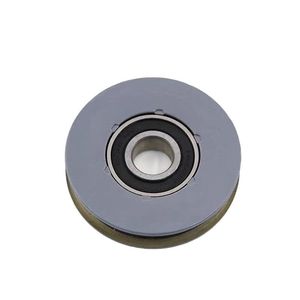 Roue de suspension de porte d'ascenseur, diamètre 65 mm, avec axe, design industriel métallique, pour pièces de porte d'ascenseur - Product Image 2