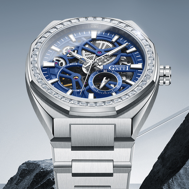 Bonest Gatti High Quality Men Luxury Refined Steel Watch Design Fashion Automatic Mechanical Watch for Men BG8801