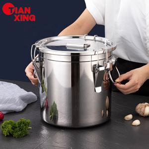 Multifunktionales Küchenwerkzeug auslaufsicher Lager Topf Aufbewahrungsboxen und Eimer Getreide Reis Lebensmittelbehälter mit Deckeln luftdicht - Product Image 2