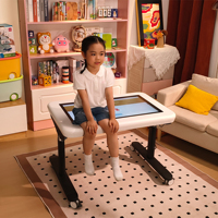 Tablette éducative interactive pour enfants, écran tactile, support avec pieds détachables, table tactile interactive