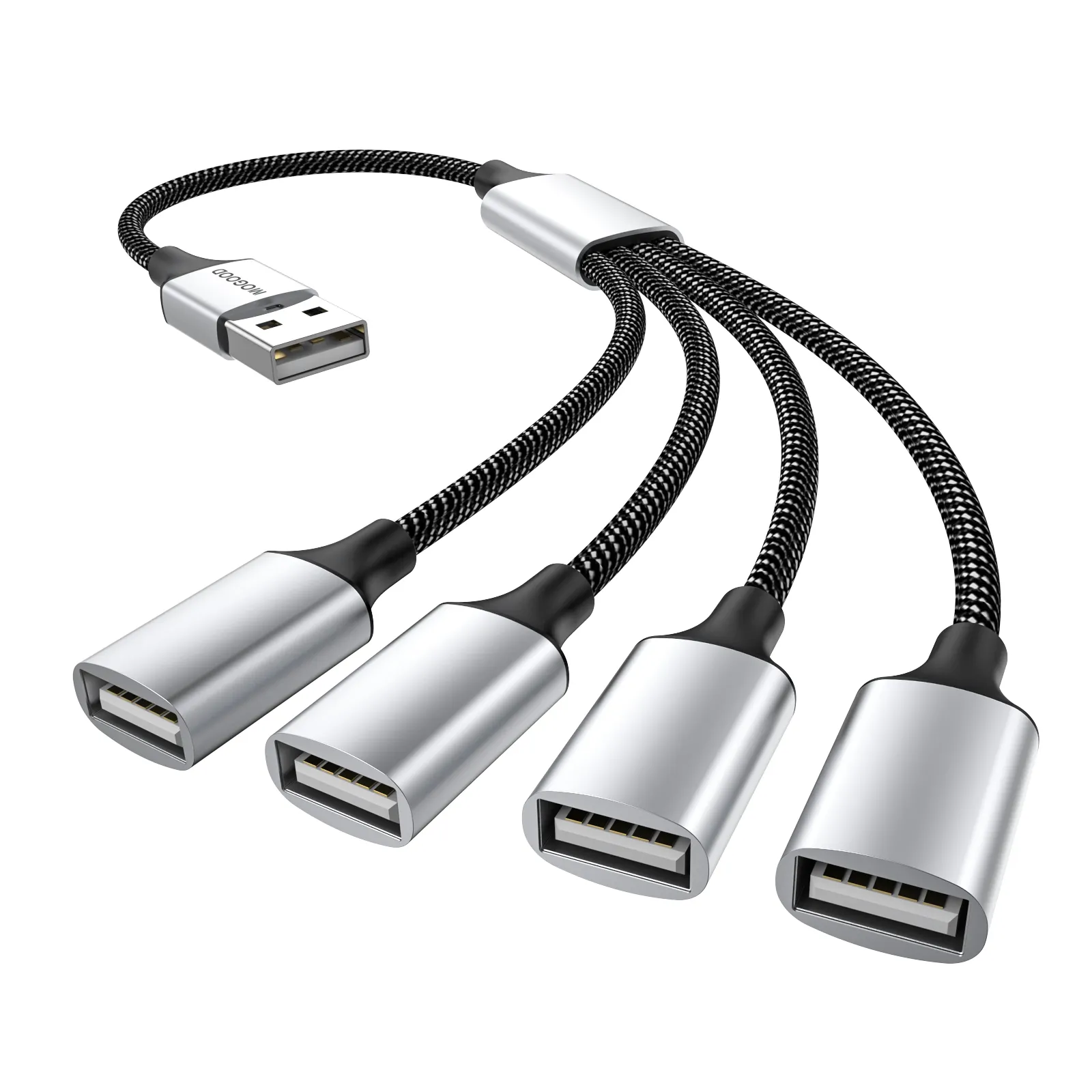 USB to 4 USB female 2.0 OTG Splitter Cord Converter usb
