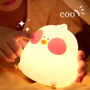 Banqcn bedroom room bed multi-color chicken charge remote control cute cartoon night light children sleeping gift night light