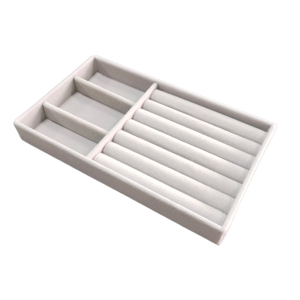 Boîte de rangement d'affichage minimaliste haut de gamme pour bijoux pour dames Emballage textile avec logo personnalisé pour offrir des cadeaux - Product Image 1