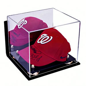 Espositore per Cappelli da Baseball <span class=keywords><strong>in</strong></span> Acrilico Trasparente Personalizzato / Vetrina da Banco per Cappelli da Baseball / Stampa Serigrafica su <span class=keywords><strong>Plexiglass</strong></span> - Product Image 1