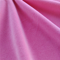 Super doux brossé poly spandex tissu court peluche bébé vêtements textiles de maison tissu brossé tissu