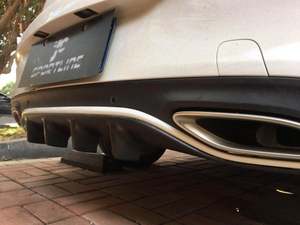 Diffuseur de lèvre arrière en fibre de carbone pour mercedes-benz classe C C180 C200 <span class=keywords><strong>C250</strong></span> C300 C350 C43 AMG <span class=keywords><strong>4Matic</strong></span> coupé cabriolet 15-18 - Product Image 5