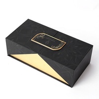 Boîte cadeau personnalisée à double porte ouverte fermeture magnétique boîte de parfum d'emballage en papier rigide avec logo