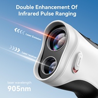 Télémètre de golf portable G302 IP54 avec objectif HD 7X, portée de 1200 yards, mesure de distance au laser, télémètre numérique