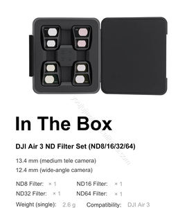 Оригинальный набор фильтров DJI Air <span class=keywords><strong>3</strong></span> ND ND8/16/32/64 отвечает требованиям контроля выдержки во время записи видео, новый оригинальный Air3 - Product Image 3