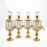 Bouteille de présentation en verre vide de 450 ml pour huile d'Attar et d'Oud, avec robinet, vente chaude directe usine